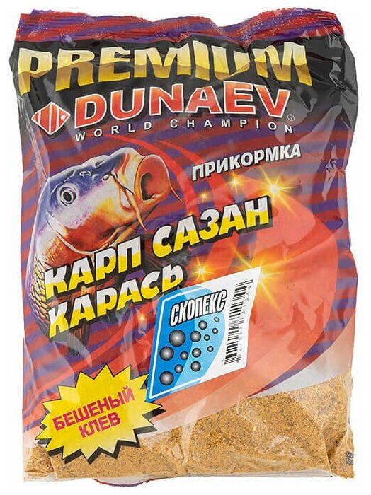 Прикормка "DUNAEV-PREMIUM" 1кг Карп-Сазан Скопекс