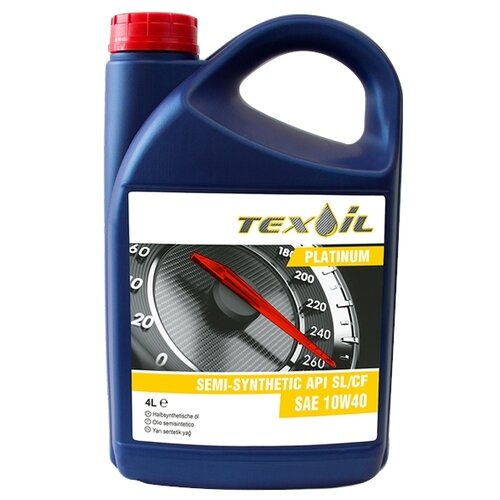 TEX-OIL Масло Texoil Platinum П/Синт. 10w40 (Api Sl/Cf) (4л)