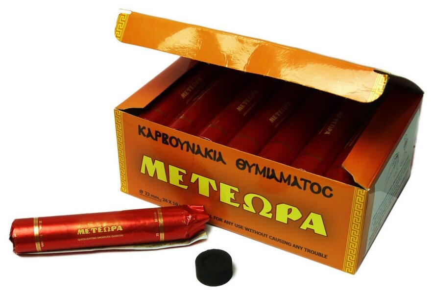 Кадильный уголь METEOPA, 22 мм - фотография № 1