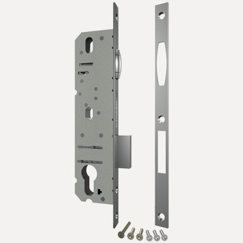 Изображение товара Корпус узкопрофильного замка с роликовой защелкой Fuaro PROF5116-40 CP хром