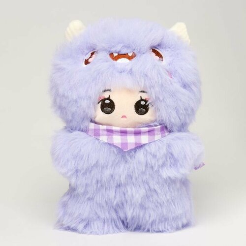 Мягкая игрушка Кукла в костюме монстрика 22 см цвет фиолетовый 1154₽