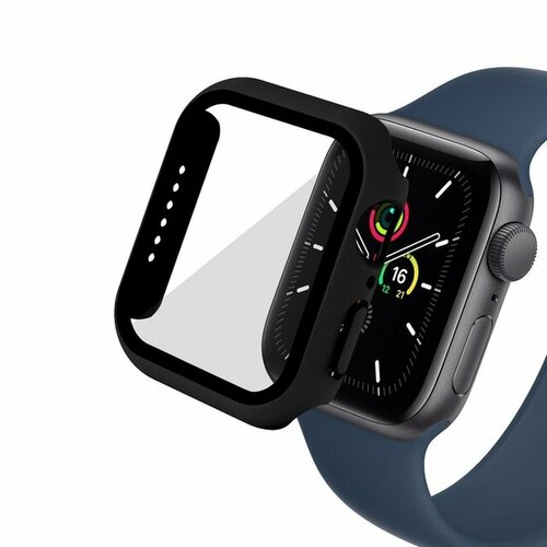 Стекло и крышка для Apple Watch black, 45 mm Series 7 защитное стекло пленка для apple watch 7 45 mm