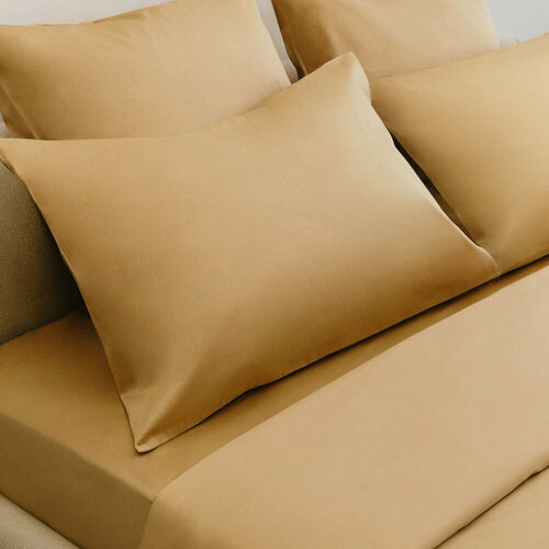 Наволочка премиум сатин 2 шт размер 5070 см наволочка бежевая песочная Divnaya Iva 3044₽