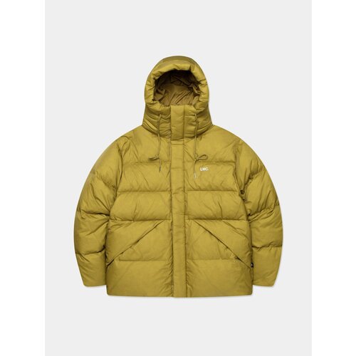 Пуховик LMC Hooded Puffer Duck Down, размер L, желтый