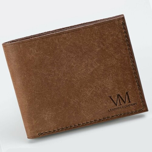 Кошелек VM Leather Company, темно-коричневый