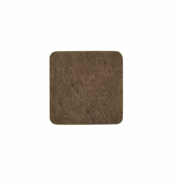 Подпятник войлочный, 4х4 см, самоклеящийся, коричневый, 10 шт - фотография № 2