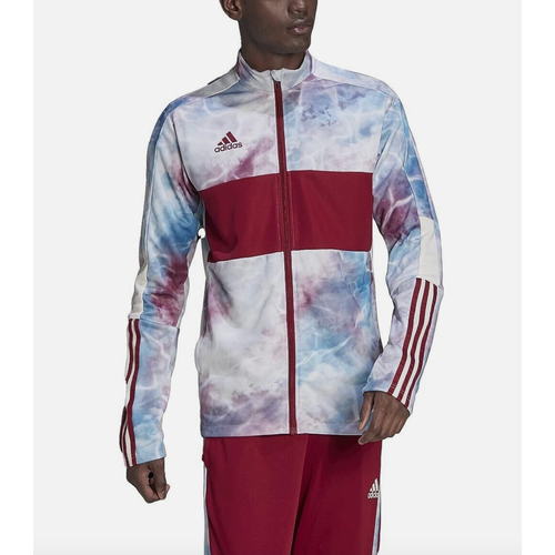 Олимпийка adidas, размер S, мультиколор олимпийка дет спорт he5045 adidas salah jkt y vivred размер 140