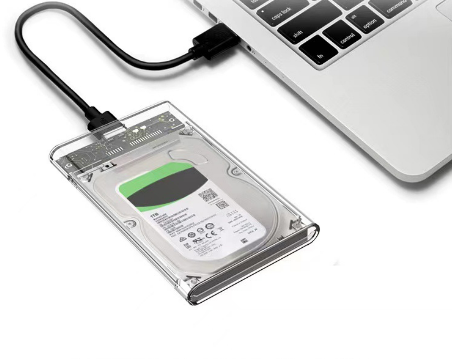 Корпус (бокс) для жесткого диска от ноутбука 2.5" SATA HDD/SSD, USB 3/3.1