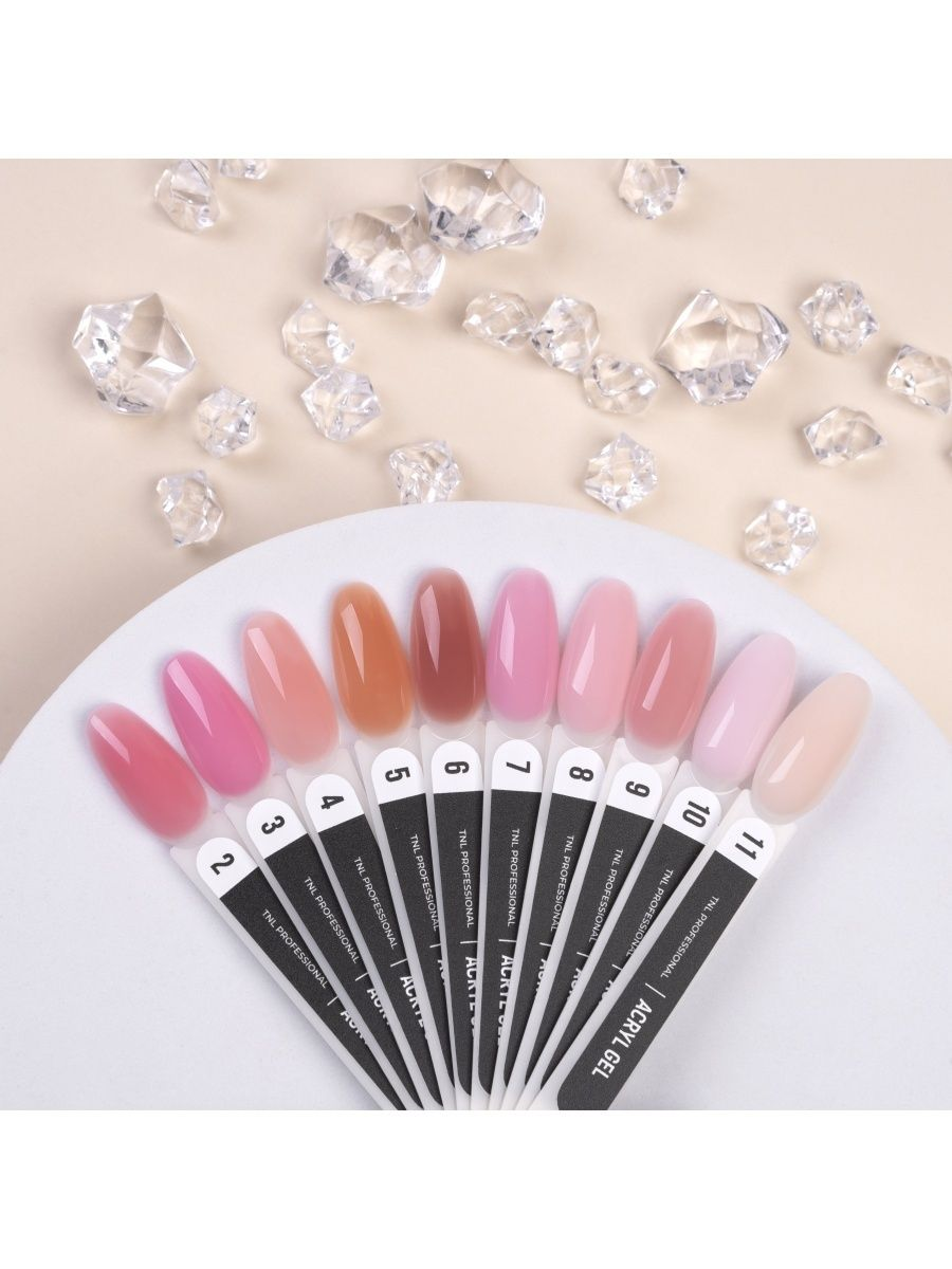 TNL Professional акригель для наращивания ногтей Acryl Gel моделирующий, 18 мл, прозрачный — фото 1