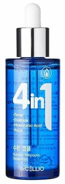 Dr. CELLIO Сыворотка для лица увлажняющая 4 IN 1 SUBOON AMPOULE (Aqua) 50мл