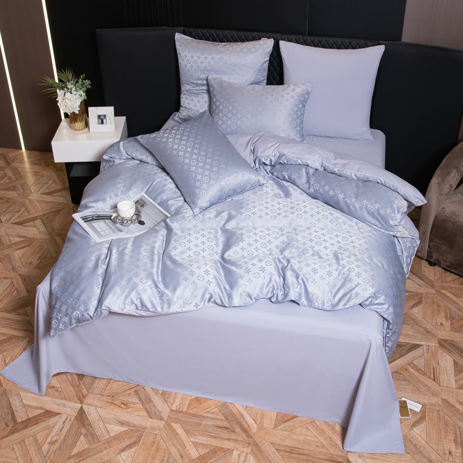 Постельное белье Сатин Жаккард GC016 Семейный 50-70 см