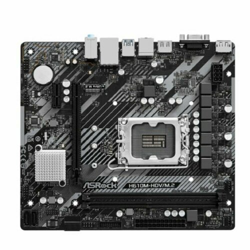 Asrock Материнская плата H610M-HDV M2 R20 LGA 1700 Intel H610 mATX Ret 7230₽