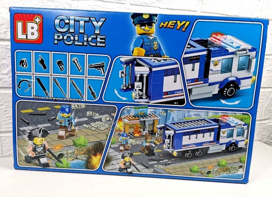 Конструктор City Police, полицейский грузовик, для детей 6-12 лет, 402 детали — фото 1