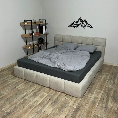 Изображение товара Кровать VIERO Марракеш, мягкое изголовье, 180х200 см, с ортопедическим основанием, без подъемного механизма