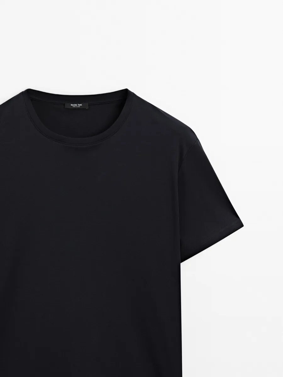 Футболка спортивная Massimo Dutti, размер M, темно-синий — фото 1