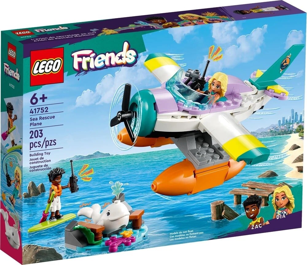 Конструктор LEGO Friends 41752 Морской спасательный самолет, 203 дет.