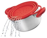 Набор посуды Rondell Breit RDS-1002 5 пр. красный/стальной