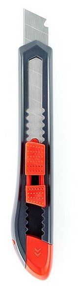 Нож канцелярский 18 мм MAPED"Start", фиксатор, корпус черно-красный, европодвес, 018211