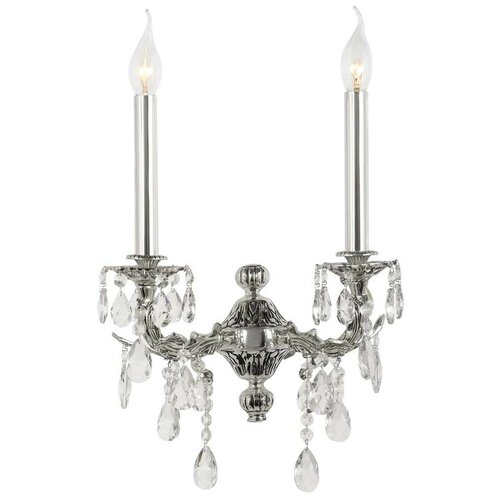 фото Dio d`arte бра dio d`arte aosta 2*40w e14 серебро {e 2.1.2.200 sb}