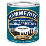 Краска алкидная Hammerite для металлических поверхностей полуматовая влагостойкая полуматовая - изображение