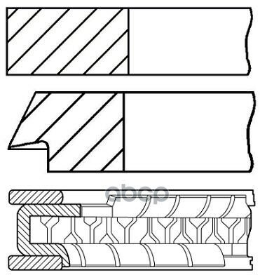 Комплект Поршневых Колец Goetze арт. 0842340000