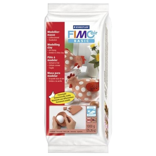 Полимерная глина FIMO air Basic самоотвердевающая 1000 г терракота (8101-76) 1000 г