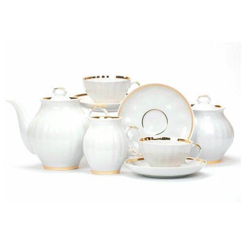 Сервиз чайный 15 предметов форма Белый лебедь 
