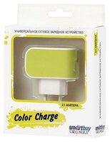 Сетевая зарядка SmartBuy Color Charge черный