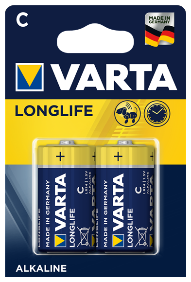 Элемент питания VARTA Longlife LR14 C бл 2