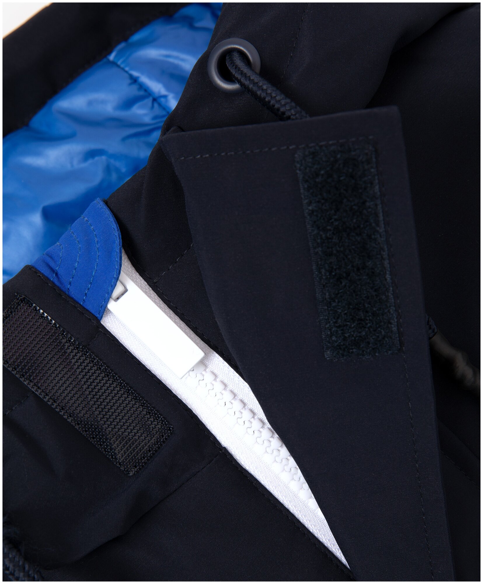 Куртка Gulliver демисезонная, капюшон, размер 104, синий - фотография № 3