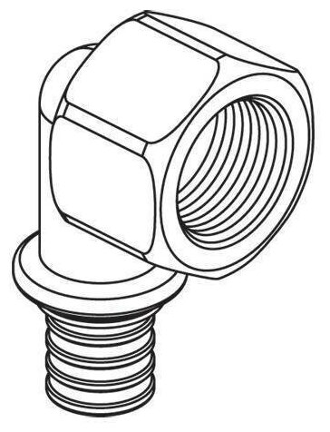 Угольник-переходник с внутренней резьбой Rehau Rautitan 20-Rp 1/2" RX (14563551001)