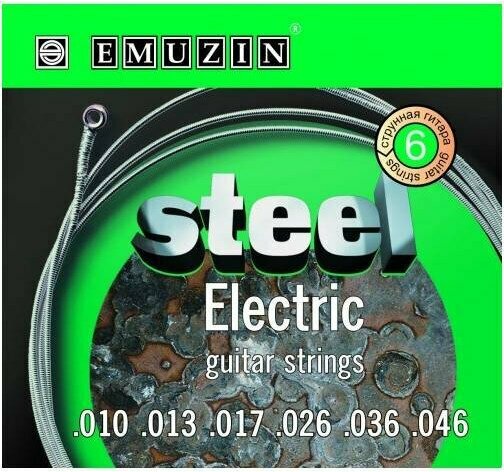 Комплект струн для электрогитары EMUZIN STEEL ELECTRIC .010 -.046