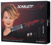 Фен-щетка Scarlett SC-HAS73I10 черный/красный