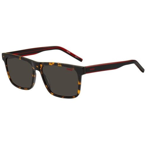 Солнцезащитные очки HUGO, кошачий глаз, оправа: пластик, для мужчин, красный