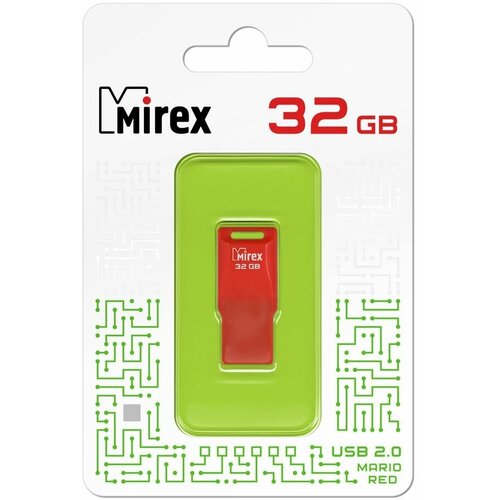 Флешка USB Flash Drive Mirex MARIO RED 32GB usb flash drive mirex dragon red 4gb