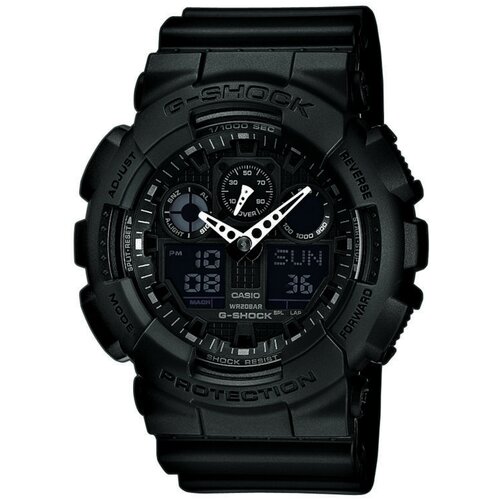 Наручные часы CASIO G-Shock, черный, красный casio g shock ga 100 1a1