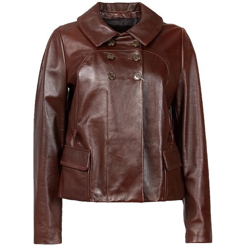 фото Куртка max mara, средней длины, подкладка, размер 44, коричневый
