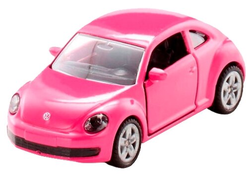 Масштабная модель Siku VW Жук розовый 7 см - фото №1
