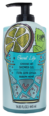 Гель для душа BIO WORLD Secret Life Выбери меня!, 445 мл, 445 г