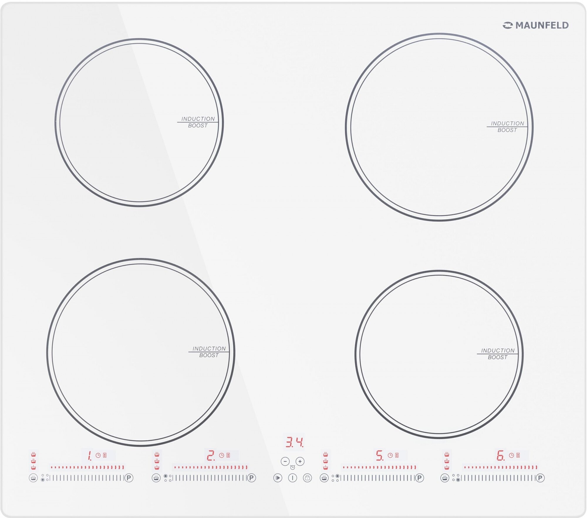 Варочная панель индукционная MAUNFELD CVI594SWH белый