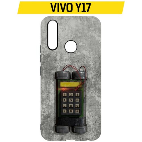 Чехол-накладка Krutoff Soft Case Cтандофф 2 (Standoff 2) - C4 для Vivo Y17 черный