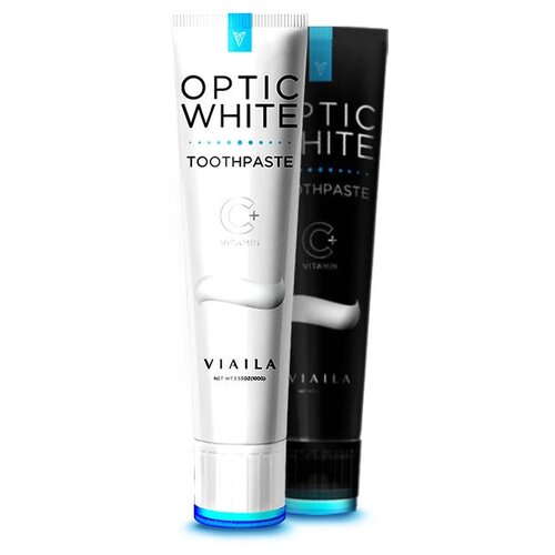 фото Набор зубных паст viaila optic white toothpaste дневная и ночная зубная паста, колпачок световой для закрепления эффекта