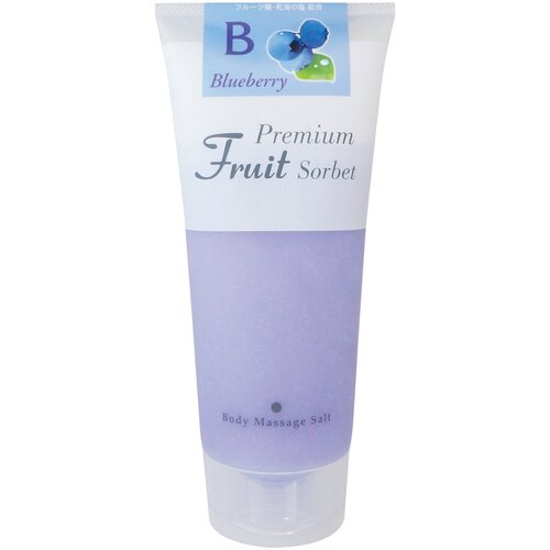 Премиальный фруктовый скраб-сорбет для тела на основе соли Cosmepro Premium Fruit Sorbet Body Massage Salt Blueberry, 500 г