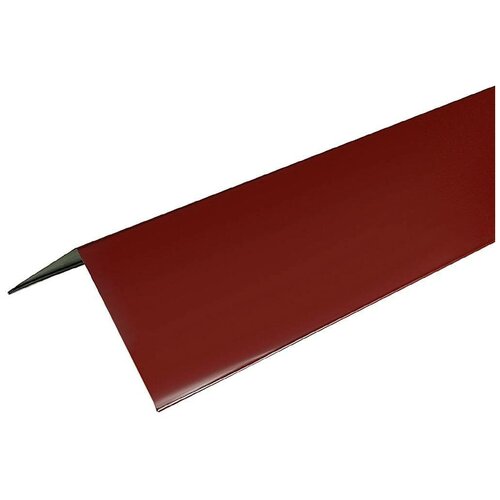 Угол наружный/ внешний металлический красный, RAL 3005, 50*50*1250 мм, 5 штук Югсталь