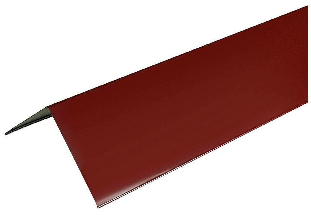 Угол наружный/ внешний металлический красный RAL 3005 50*50*1250 мм 5 штук Югсталь