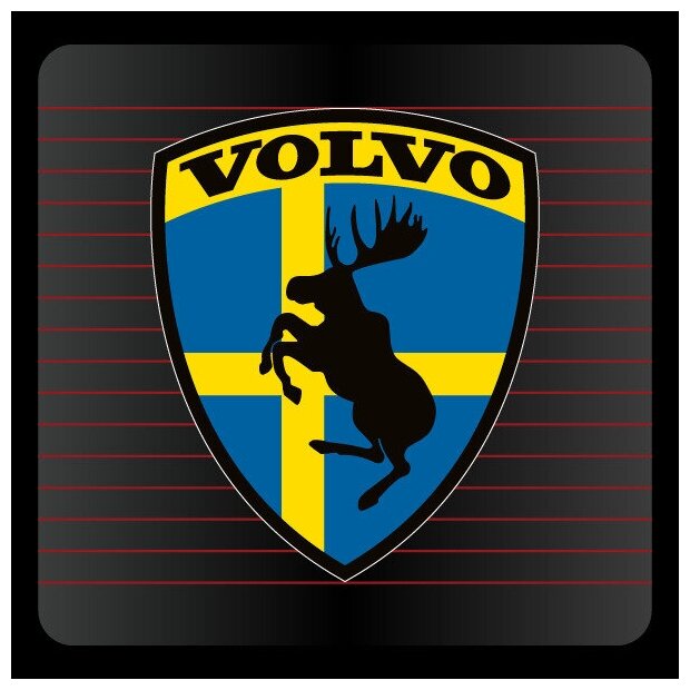 Наклейка Volvo, 15х12 см