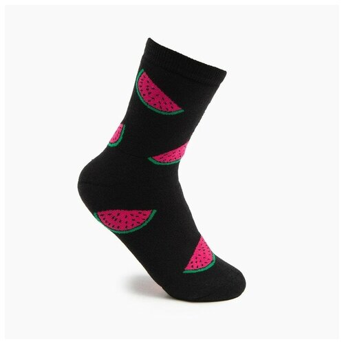 Носки СИБИРЬ, размер 23/25, черный женские носки сибирь средние махровые размер 23 25 розовый