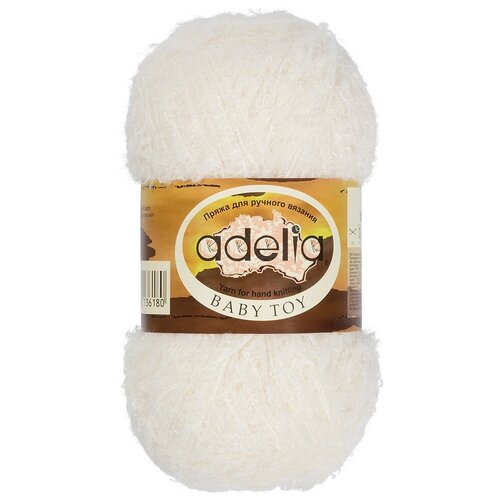 Пряжа ADELIA BABY TOY 100% нейлон 10 шт. х50г 255м №01 белый