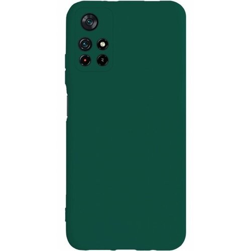 чехол накладка pulsar clipcase pc soft touch для sony m4 белая Накладка силиконовая Silicone Cover для Poco M4 Pro 5G / Xiaomi Redmi Note 11S 5G зелёная