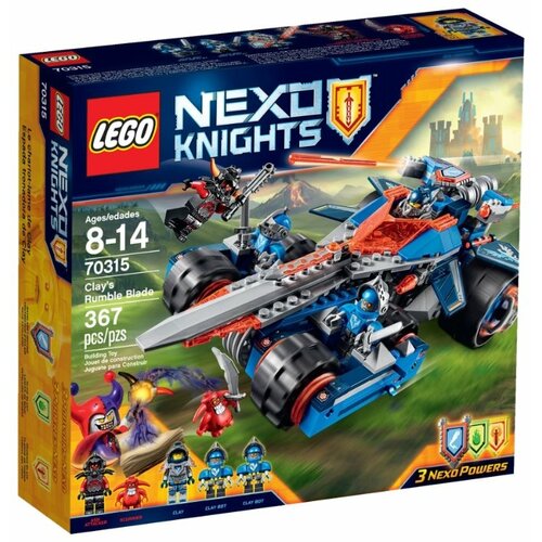 Конструктор LEGO Nexo Knights 70315 Устрашающий разрушитель Клэя, 367 дет. набор фигурок нексо найтс минифигурки игрушка человечки нексо найтс с оружием минифигурки рыцари нексо совместимые мини фигурки nexo knights